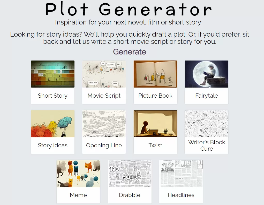 plot generator screen form app