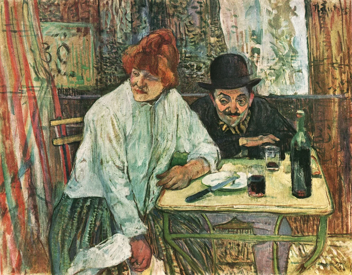 Obraz: Henri Toulouse-Lautrec, „W La Mie”, 1891
