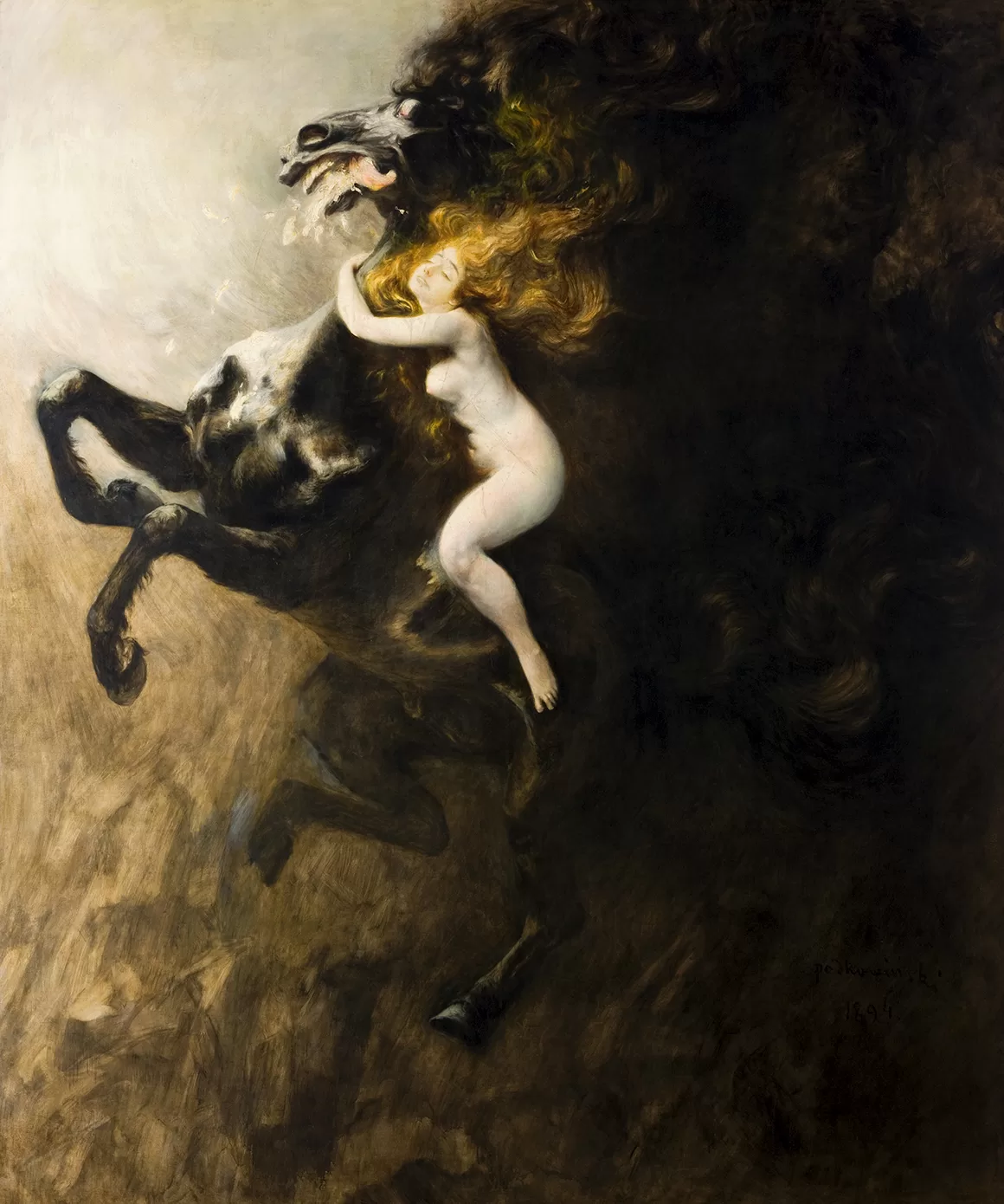 Obraz: Władysław Podkowiński, „Szał uniesień”, 1894