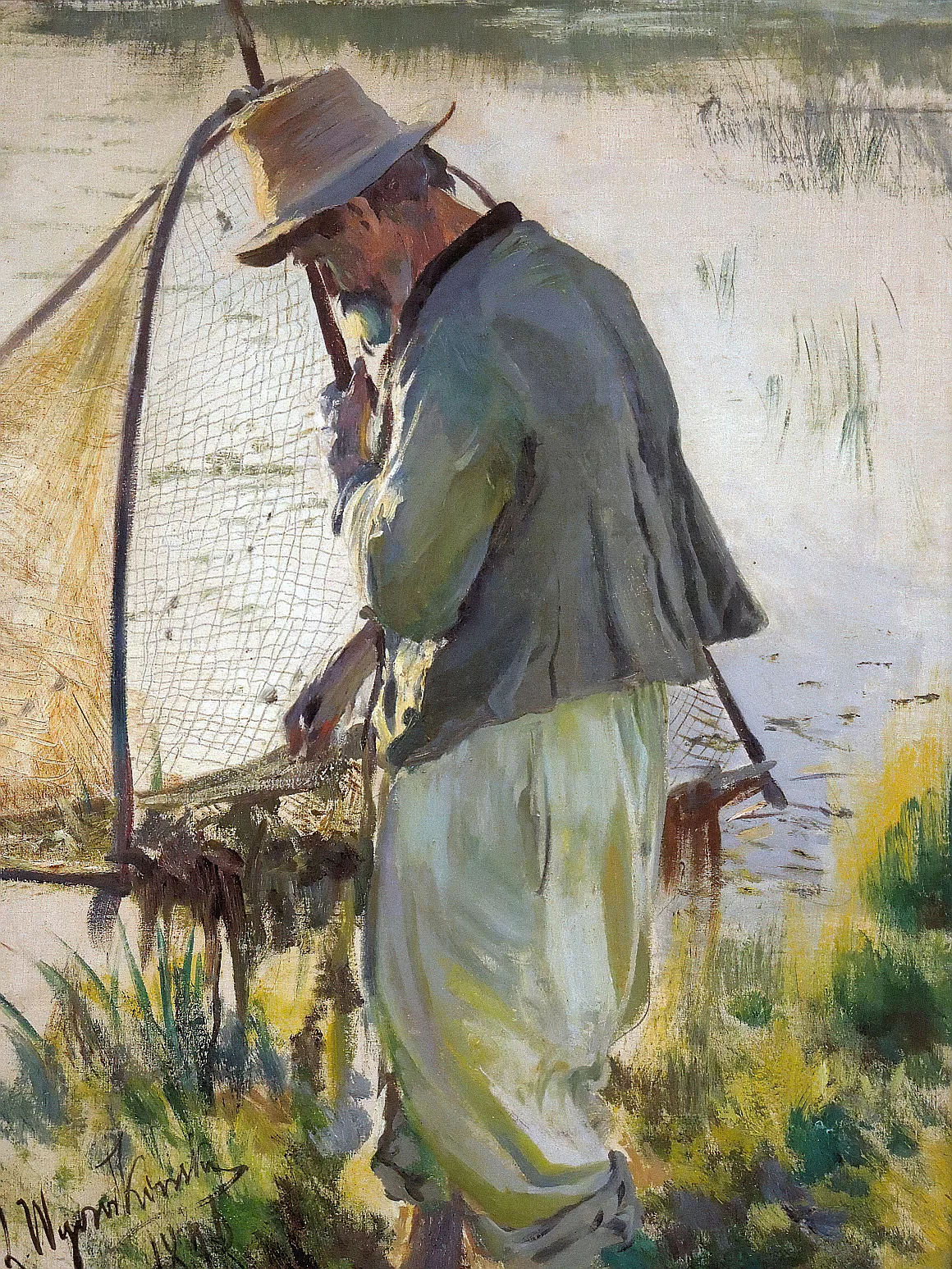 Obraz: Leon Wyczółkowski, „Rybak”, 1896