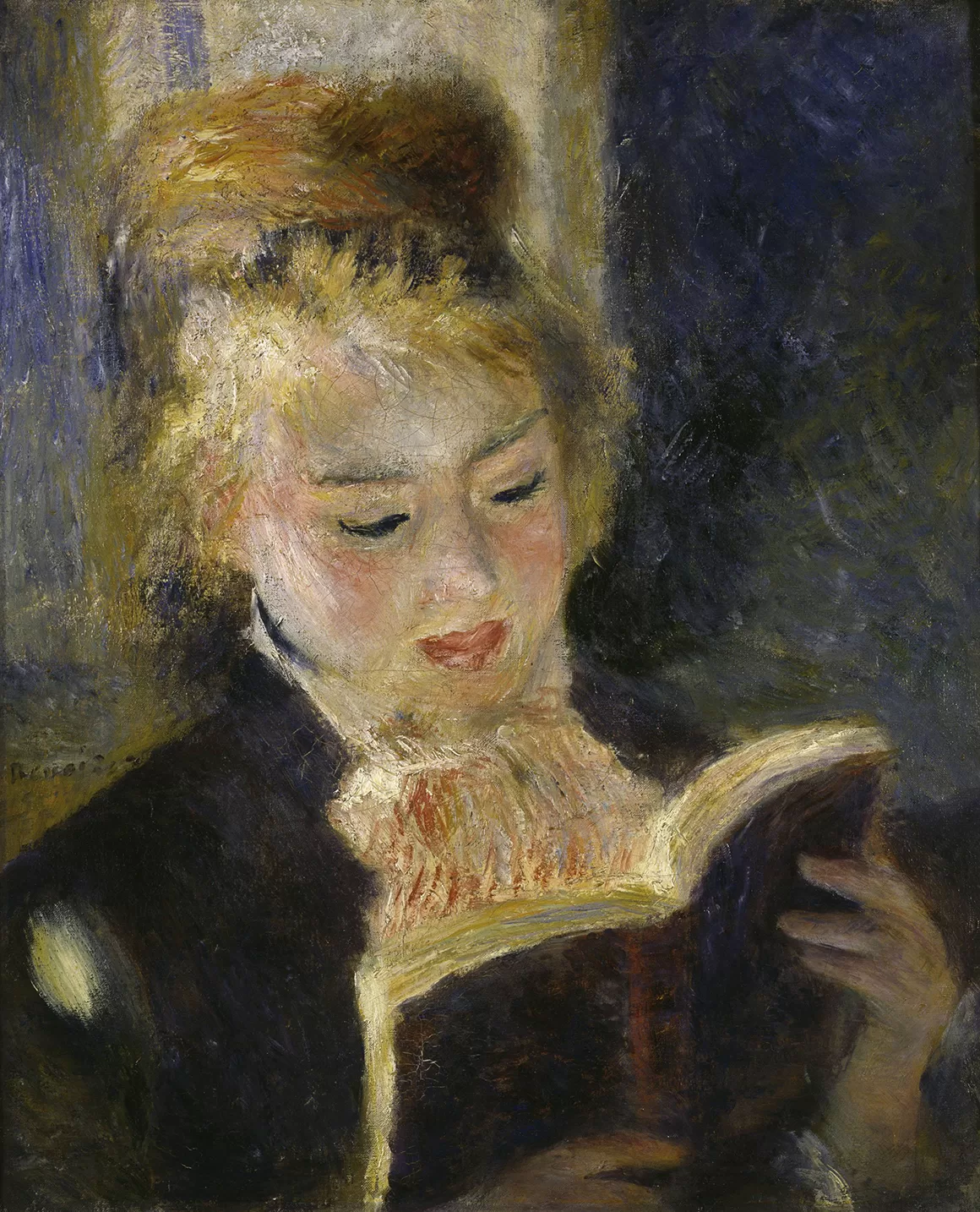 Obraz: Auguste Renoir, „Czytająca”, 1874–1876