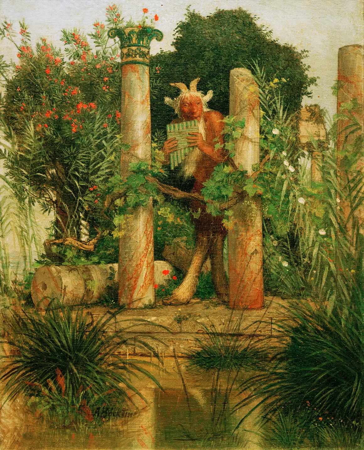 Obraz: Arnold Böcklin, „Idylla”, 1875